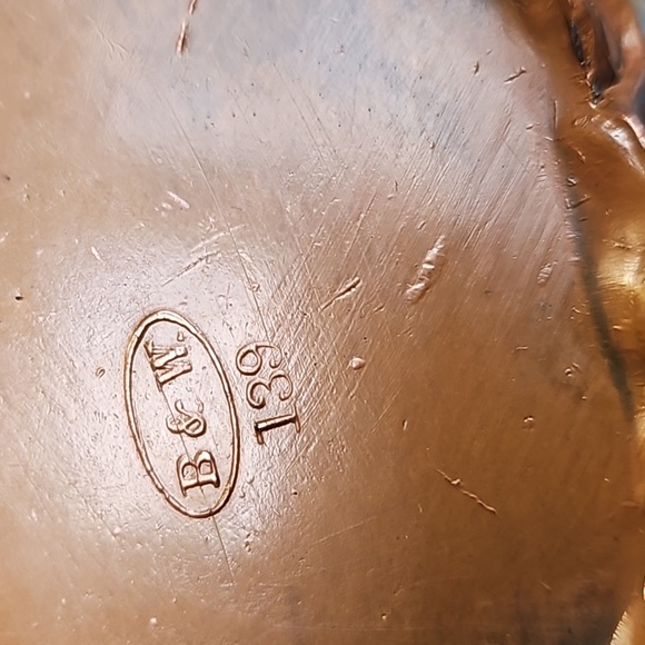 Antique, B & W, Brainard Wilson, Art Nouveau Medium Jewelry Box, Gilded - Picture 7 of 12